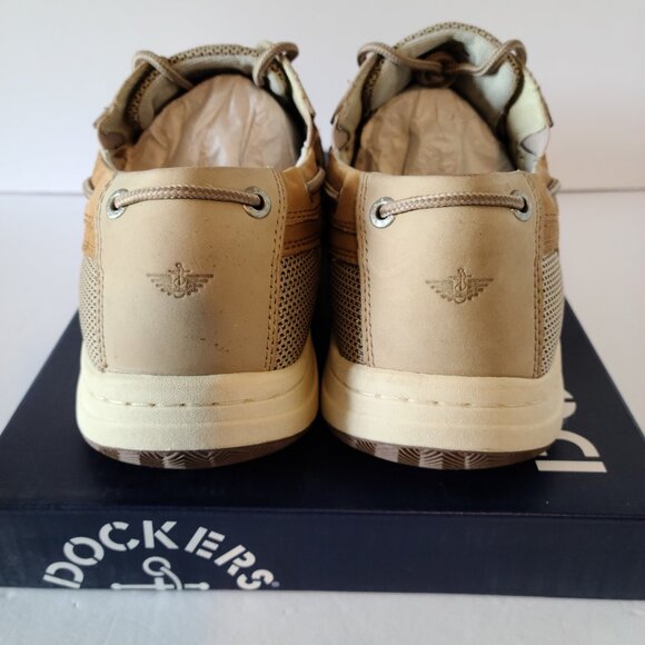 DOCKERS BEACON MENS SLIP ON SHOES TAN/TAUPE CASUAL BOAT SHOES SIZE 12 MEDIUM - Picture 7 of 9
